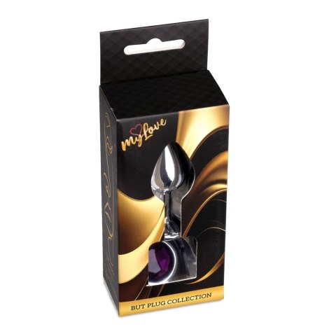 MyLove Toys - Fioletowy Korek Analny z Biżuteryjną Ozdobą