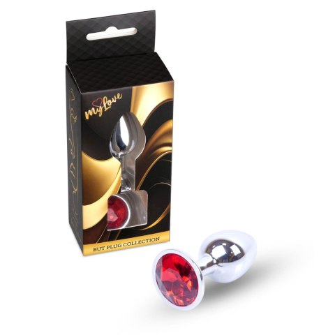 MyLove Toys - Biżuteryjny Korek Anatomiczny - Czerwony Klejnot