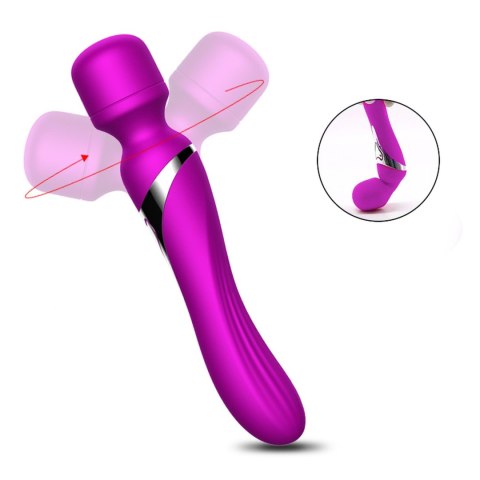 Podwójny Masażer Silikonowy z USB i 7+7 Trybami Wibracji