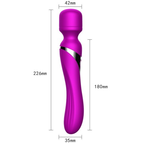 Podwójny Masażer Silikonowy z USB i 7+7 Trybami Wibracji