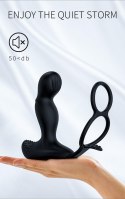 Luksusowy Masażer Prostaty z Funkcją Grzania i 7 Trybami Wibracji, Czarny