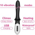 Silikonowy Wibrator z Funkcją Grzania i 10 Trybami do Stymulacji Punktu G / Prostaty