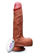 Realistyczny Wibrator Teleskopowy z Podgrzewaniem, Ruchem Obrotowym i 10 Trybami Wibracji – 21 cm