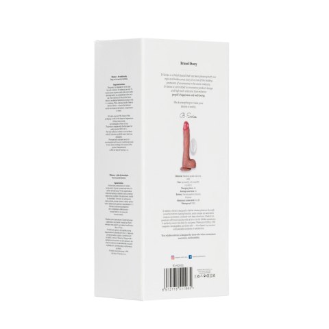 Realistyczny Wibrator Teleskopowy z Podgrzewaniem, Ruchem Obrotowym i 10 Trybami Wibracji – 21 cm