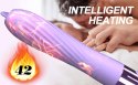 Ogrzewany Wibrator Silikonowy z Ruchomym Języczkiem i 10 Trybami Wibracji