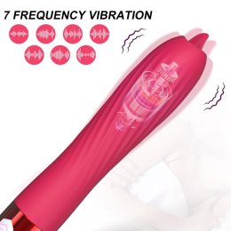 Zmysłowy Wibrator Silikonowy z Funkcją Grzania i 10 Trybami Wibracji USB