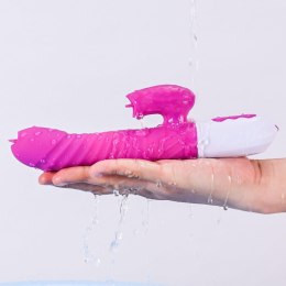 Luksusowy Wibrator Silikonowy z Funkcją Grzania, Ruchem Posuwisto-Zwrotnym i 7 Trybami Stymulacji, Fioletowy