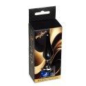 MyLove Toys - Biżuteryjny Korek Analny 'Dark Silver' z Ciemnoniebieskim Kryształem