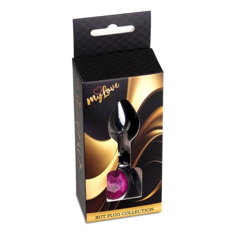 MyLove Toys - Biżuteryjny Korek Analny Dark Silver - Różowy