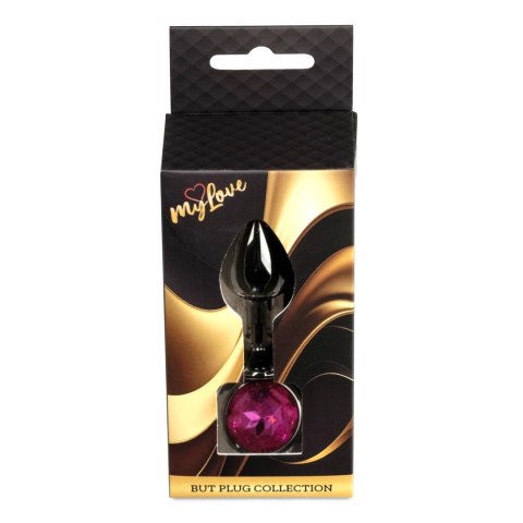 MyLove Toys - Biżuteryjny Korek Analny Dark Silver - Różowy