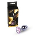 MyLove Toys - Biżuteryjny Korek Analny z Różą w Odcieniu Dark Silver