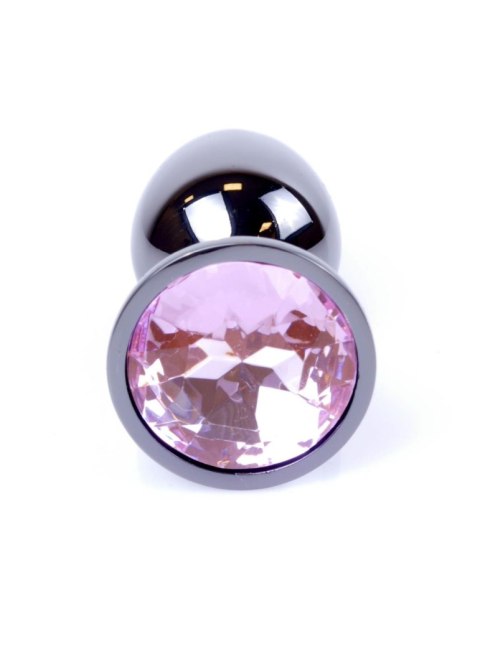 MyLove Toys - Biżuteryjny Korek Analny z Różą w Odcieniu Dark Silver