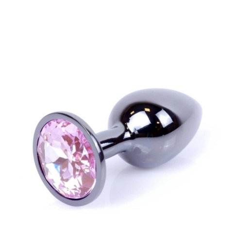 MyLove Toys - Biżuteryjny Korek Analny z Różą w Odcieniu Dark Silver