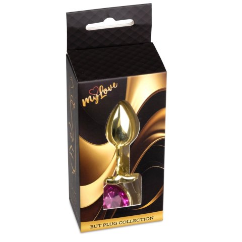 MyLove Toys - Biżuteryjny Korek Analny z Serduszkiem - Różowy