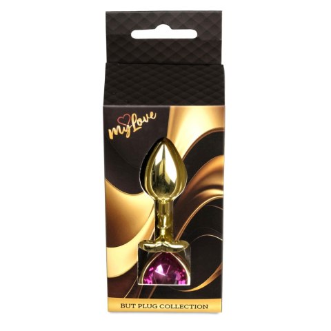 MyLove Toys - Biżuteryjny Korek Analny z Serduszkiem - Różowy