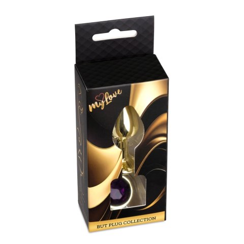 MyLove Toys - Biżuteryjny Korek Analny z Kryształkiem – Fioletowy
