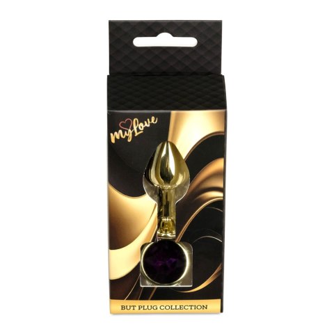 MyLove Toys - Biżuteryjny Korek Analny z Kryształkiem – Fioletowy