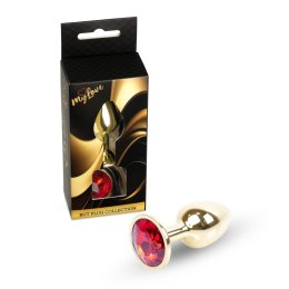 MyLove Toys - Biżuteryjny Korek Analny z Czerwonym Kryształem