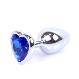 MyLove Toys – Luksusowy Plug Analny z Biżuteryjnym Sercem – Ciemnoniebieski
