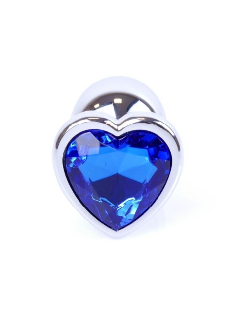 MyLove Toys – Luksusowy Plug Analny z Biżuteryjnym Sercem – Ciemnoniebieski