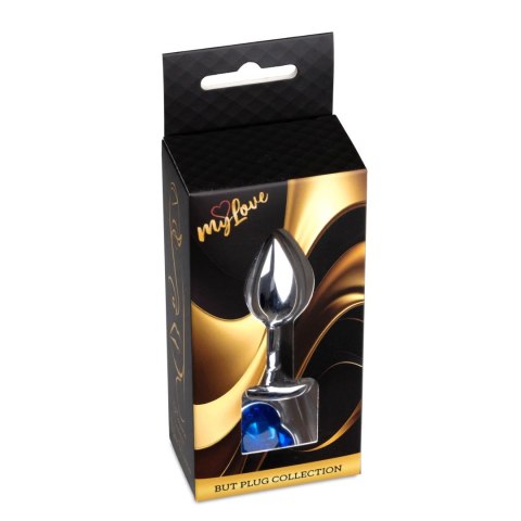 MyLove Toys – Luksusowy Plug Analny z Biżuteryjnym Sercem – Ciemnoniebieski