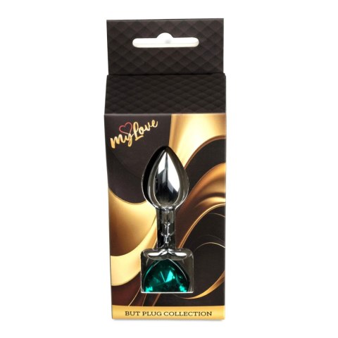 MyLove Toys - Biżuteryjny Korek Analny z Sercem w Odcieniu Zieleni