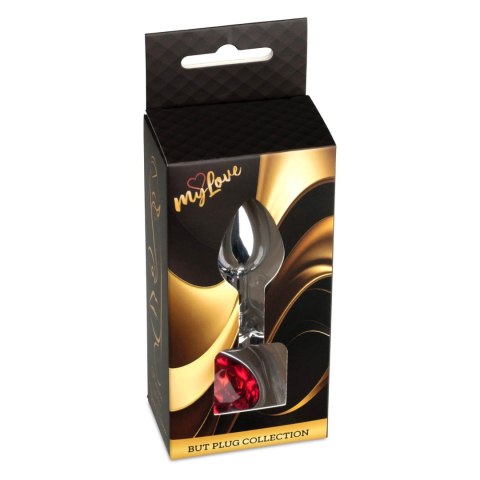 MyLove Toys - Ekskluzywny Korek Analny z Czerwonym Kryształowym Sercem