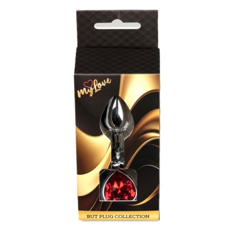 MyLove Toys - Ekskluzywny Korek Analny z Czerwonym Kryształowym Sercem