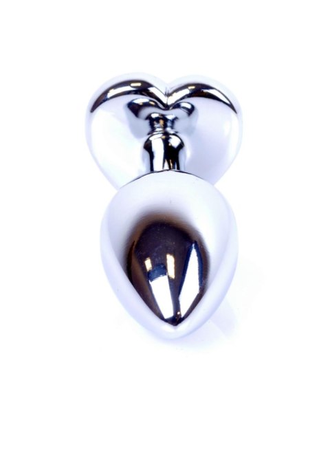 Korek Analny MyLove Toys z Biżuteryjnym Srebrnym Sercem – Różowy