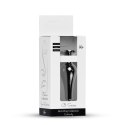 Biżuteryjny Plug Analny Dark Silver - Czarny