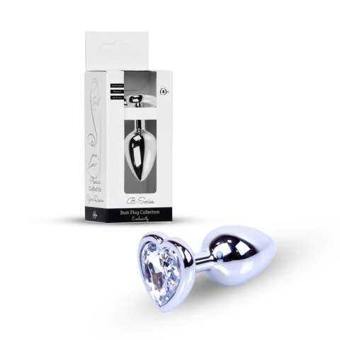 Elegancki Plug Analny z Kryształowym Sercem