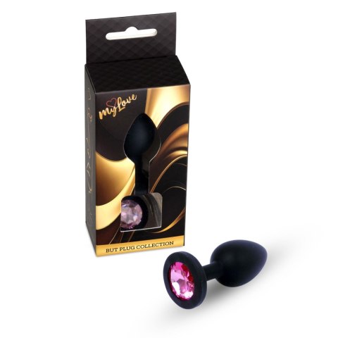 MyLove Toys – Biżuteryjny Korek Analny z Czarnego Silikonu, Mały