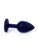 MyLove Toys – Biżuteryjny Korek Analny z Czarnego Silikonu, Mały