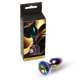 MyLove Toys - Biżuteryjny Plug Analny z Wielobarwnym Kryształem