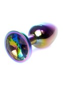 MyLove Toys - Biżuteryjny Plug Analny z Wielobarwnym Kryształem