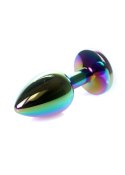 MyLove Toys - Biżuteryjny Plug Analny z Wielobarwnym Kryształem