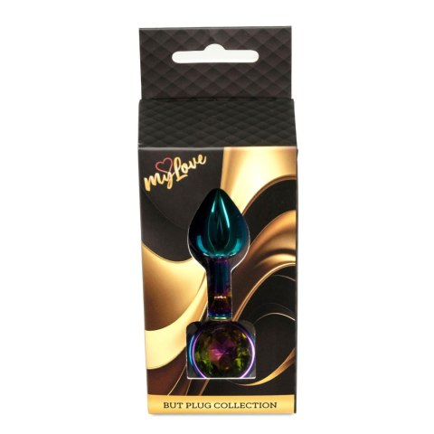 MyLove Toys - Biżuteryjny Plug Analny z Wielobarwnym Kryształem
