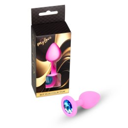 Biżuteryjny Silikonowy Korek Analny MyLove Toys - Różowy, Rozmiar M