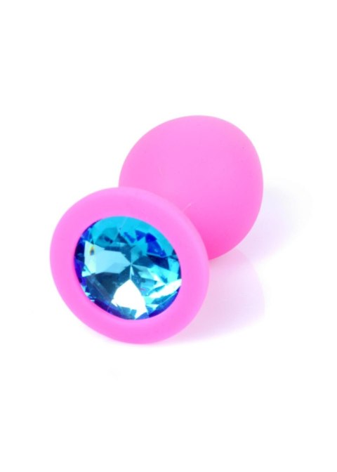Biżuteryjny Silikonowy Korek Analny MyLove Toys - Różowy, Rozmiar M