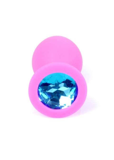 Biżuteryjny Silikonowy Korek Analny MyLove Toys - Różowy, Rozmiar M