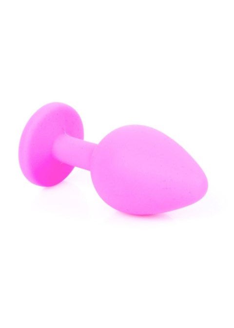 Biżuteryjny Silikonowy Korek Analny MyLove Toys - Różowy, Rozmiar M