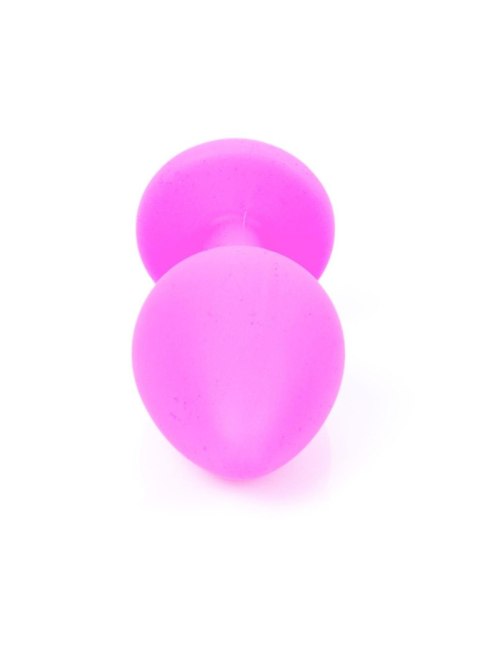 Biżuteryjny Silikonowy Korek Analny MyLove Toys - Różowy, Rozmiar M