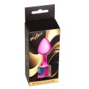 Biżuteryjny Silikonowy Korek Analny MyLove Toys - Różowy, Rozmiar M