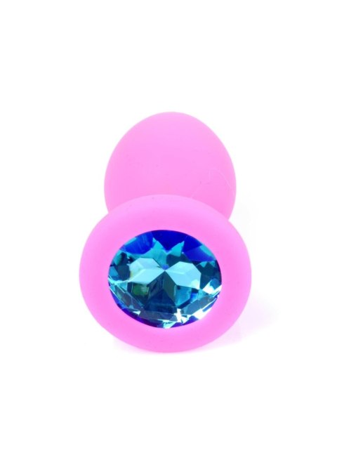 MyLove Toys – Elegancki Mini Plug Analny z Różowego Silikonu i Ozdobnym Kryształem