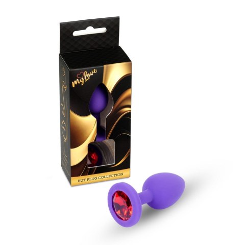 MyLove Toys – Biżuteryjny Silikonowy Plug Análny w Fiolecie – Mały