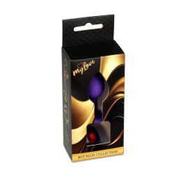 MyLove Toys – Biżuteryjny Silikonowy Plug Análny w Fiolecie – Mały