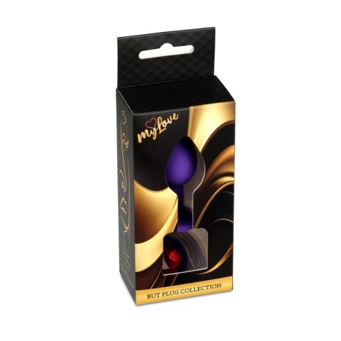 MyLove Toys – Biżuteryjny Silikonowy Plug Análny w Fiolecie – Mały