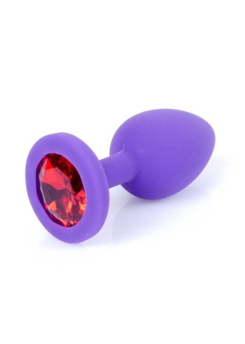 MyLove Toys – Biżuteryjny Silikonowy Plug Análny w Fiolecie – Mały