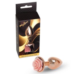 MyLove Toys – Elegancki Korek Analny z Różą – Różowy