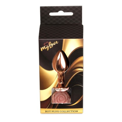 MyLove Toys – Elegancki Korek Analny z Różą – Różowy